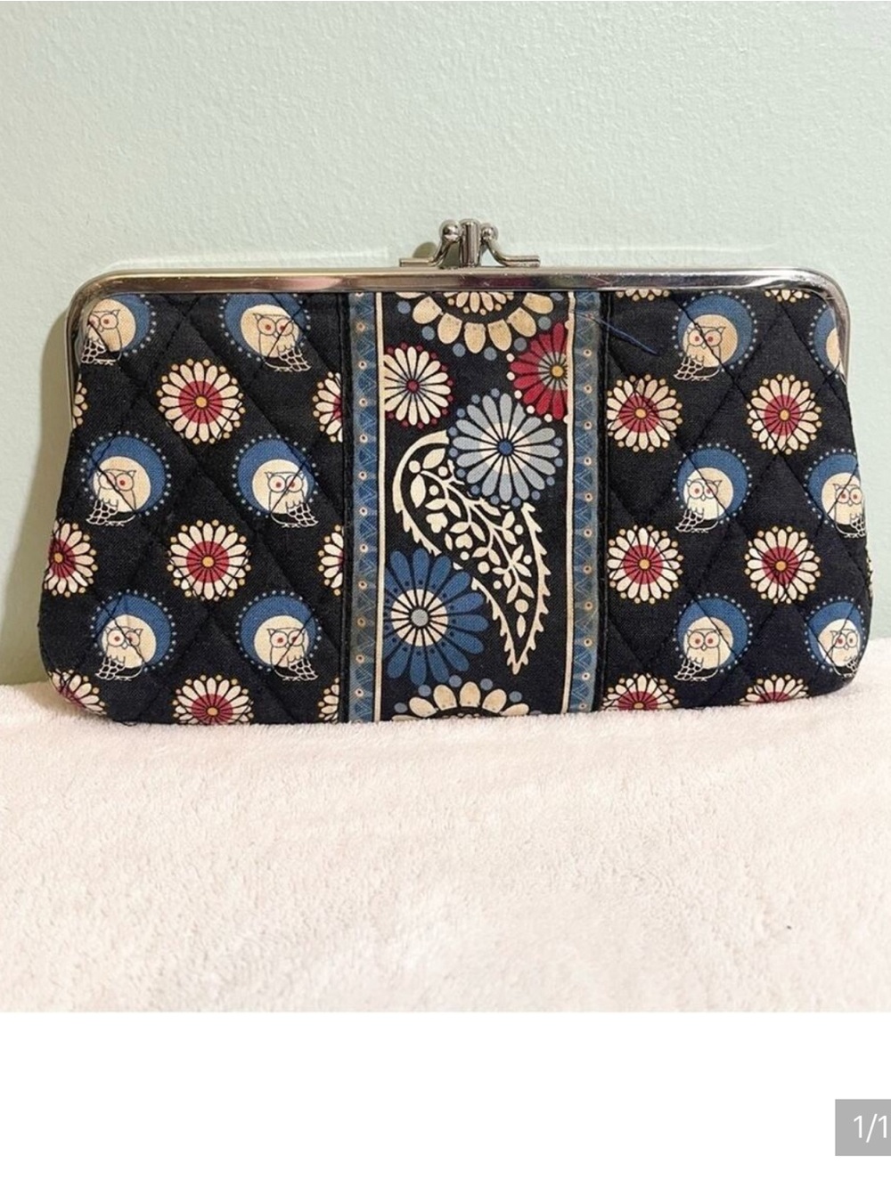Retired Vera Bradley Night Owl Clutch